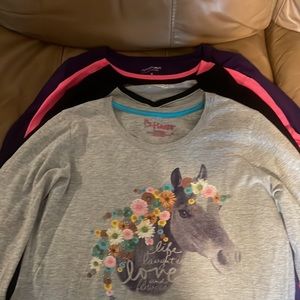 Long Sleeve Tee Shirts Size 14/16